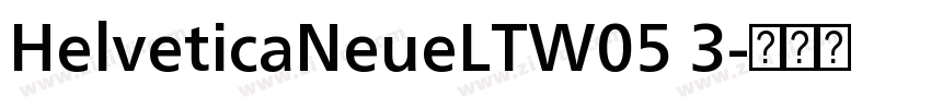 HelveticaNeueLTW05 3字体转换